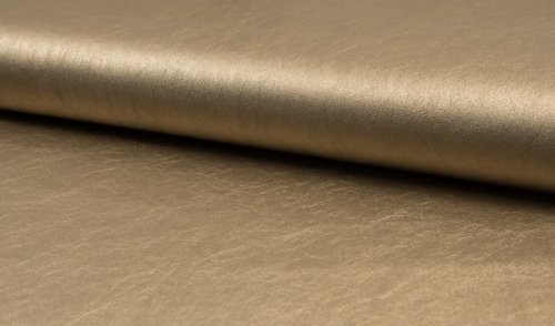 Kunstleder - dünn - metallic gold